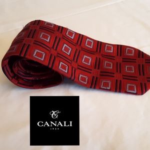 Canali 100% Silk Woven Tie